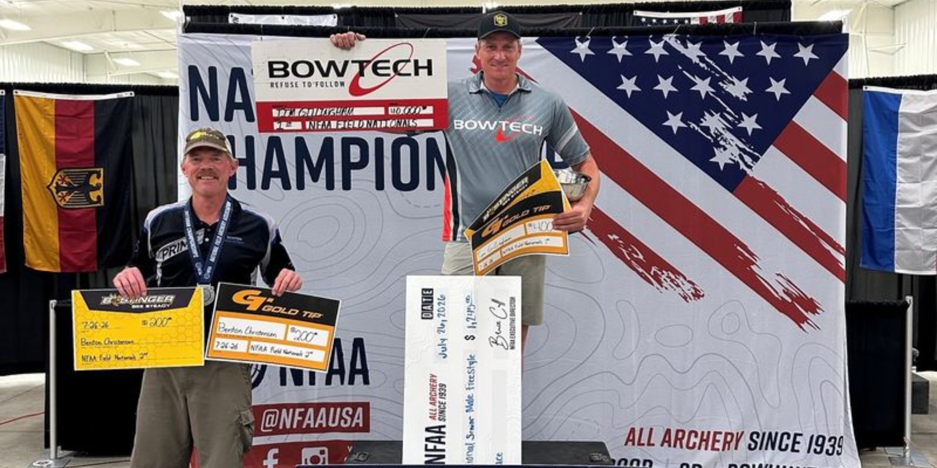 Bee Stinger Premier Plus stabilizer used by TeamBeeStinger athletes at NFAA Field Nationals