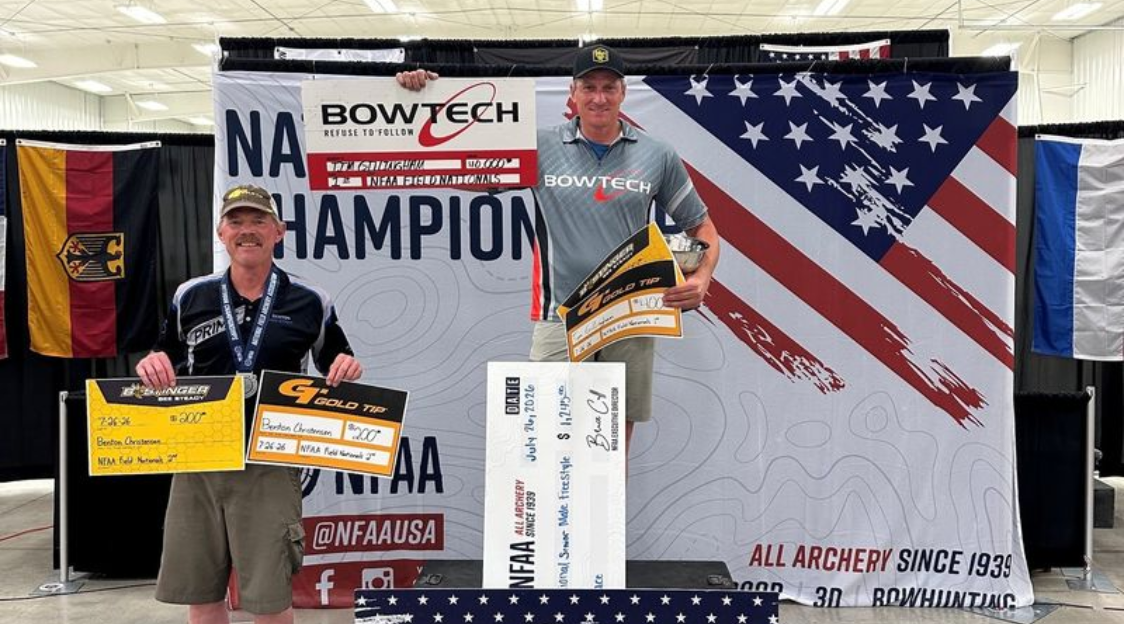 Bee Stinger Premier Plus stabilizer used by TeamBeeStinger athletes at NFAA Field Nationals