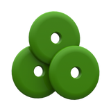 1 OUNCE WEIGHT - GREEN - 3PK