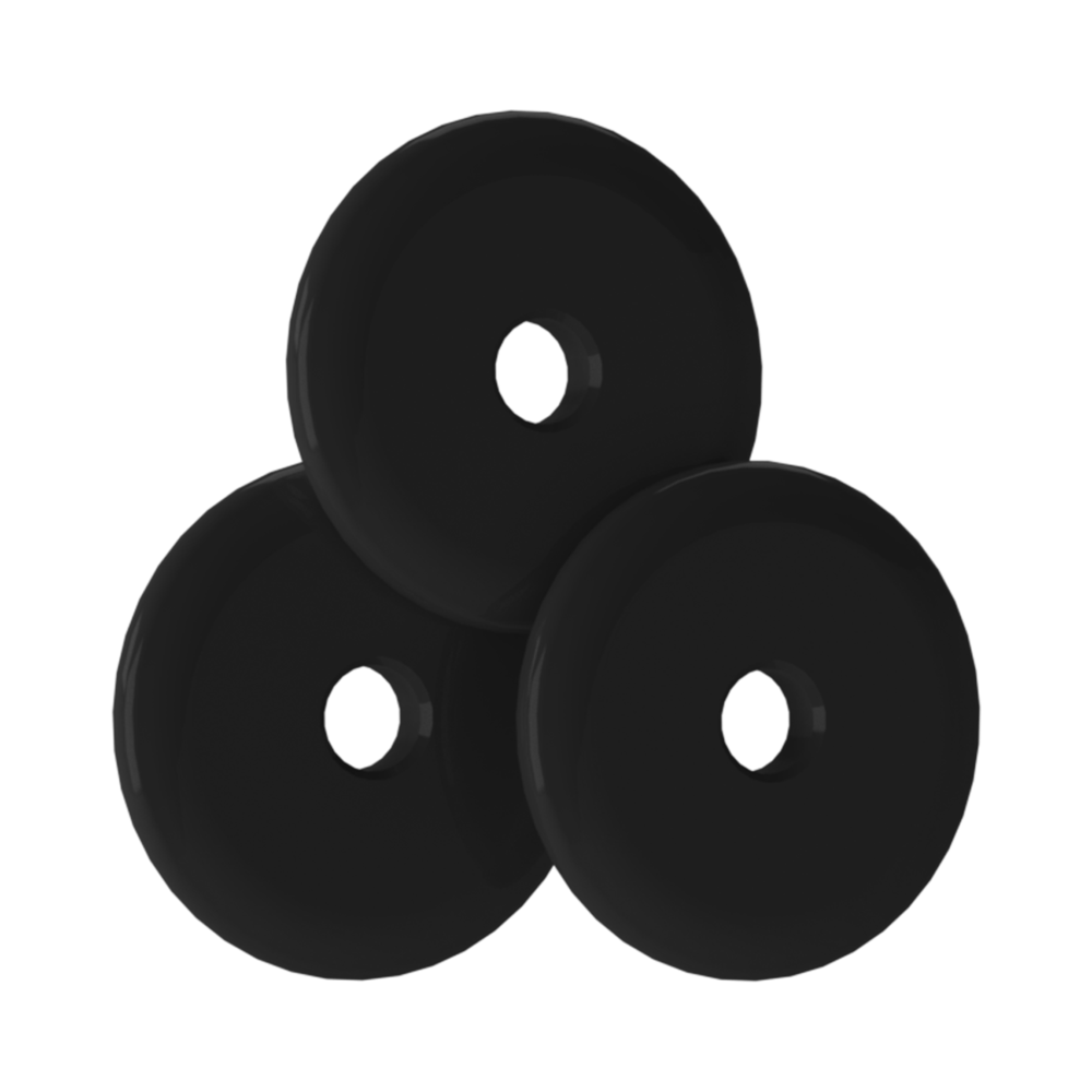 FREESTYLE/SPORT HTR - WEIGHT -1OZ-3PK -MATTE BK