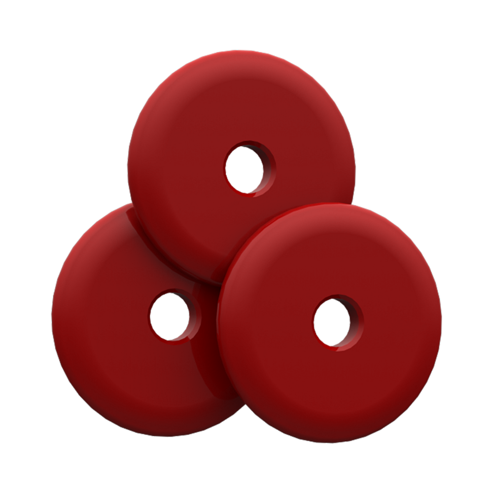 FREESTYLE/SPORT HTR - WEIGHT - 1OZ - 3PK - RED