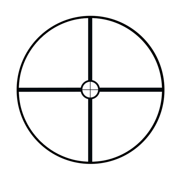Graphic of Circle-X reticle